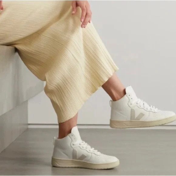 VEJA  V-15 High-Top Lace-Up Sneakers - - Picture 16 of 16